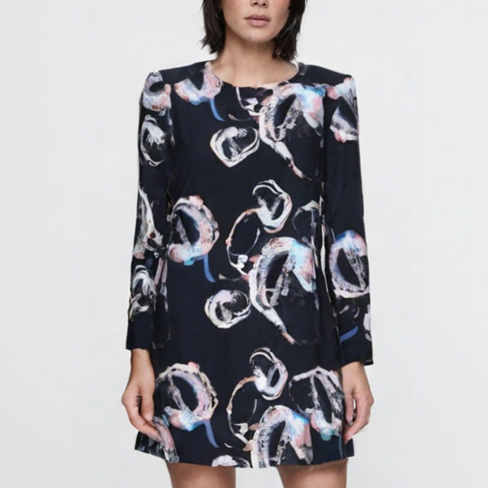 & OTHER STORIES Graphic Mini Dress